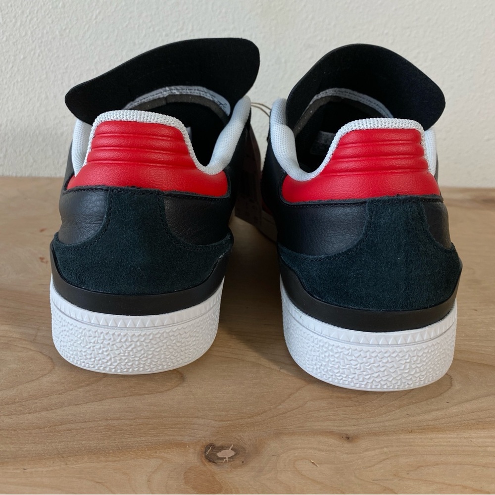 Adidas Busenits Black Pebbled Leather Red Skateboarding Shoe - Size 10.5 - Picture 9 of 12